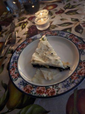 Handy's Spinach Pie. Excellent unique take with the pine nuts and cardamom.