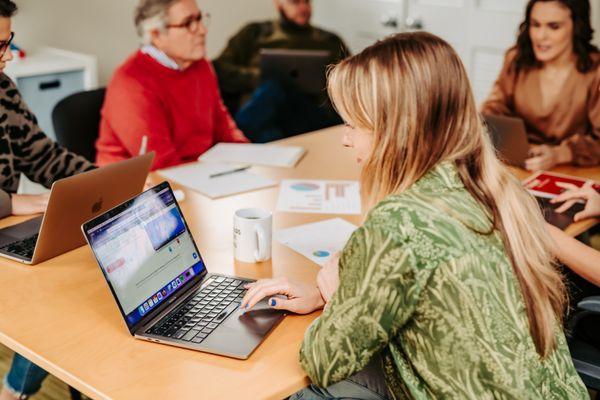 Sixth City Marketing team in a meeting