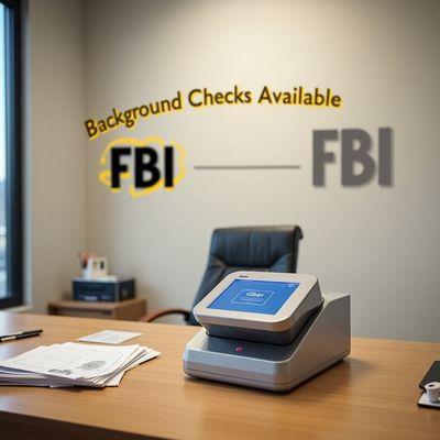 Live Scan Background check through the FBI