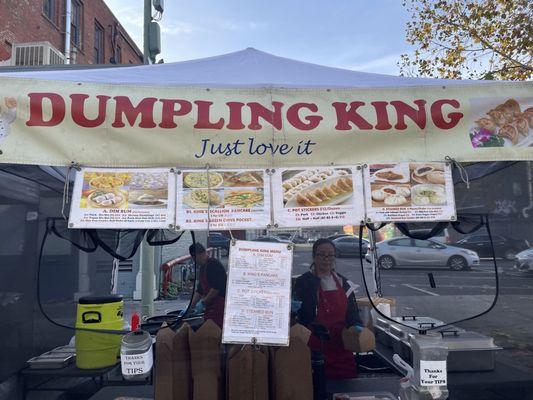 Located in the farmers market