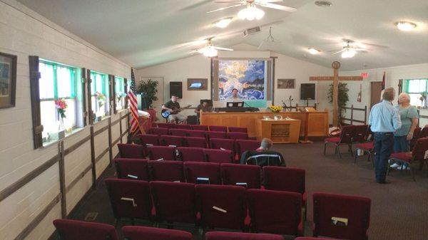 The East part of the sanctuary