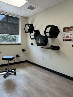 Cat jungle gym in our exam room!