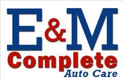 E & M Complete Auto Care logo