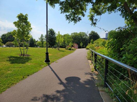 Green space and path