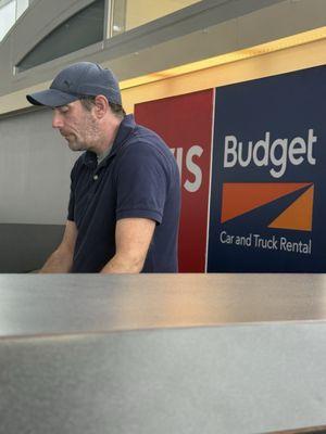 "Jason" who clearly LOVES his job.