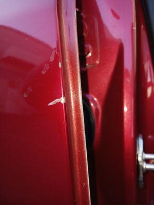 Rear Passenger Door Gouged and Chipped