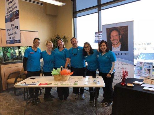 Our team at the 9 Health Fair this April. We all volunteered our time for this great event!!