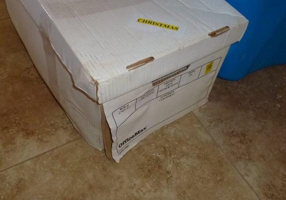 water damage from hole in trailer