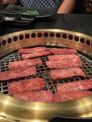 Marbling on the meat is amazing, to say the least.