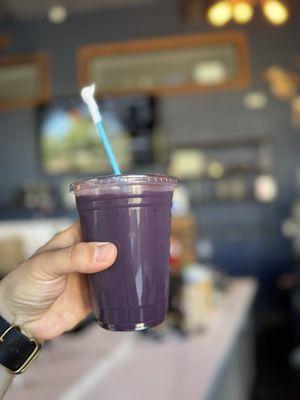 16 oz. Iced Latte - Dirty Ube (Double Espresso Shot)