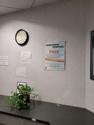 Lobby of the Assessor's office in South El Monte