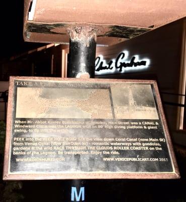 Main Street Peep Hole Box - Historical Plaque