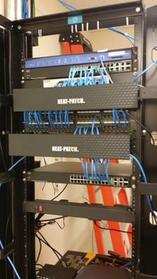 We had a client who had a server rack that was unorganized, inefficient and unsafe. (Shown in our before photo) With our help...