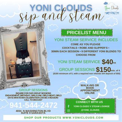 Book your private Yoni Steam session today. yoniclouds.com