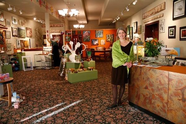 Owner Claire Cundiff in fogdog gallery!