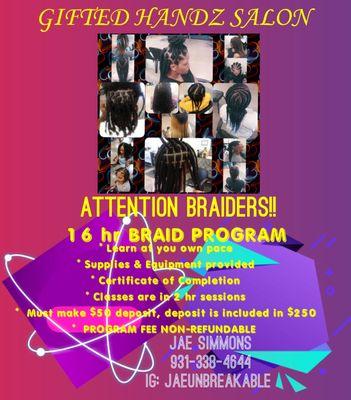 Braiding classes