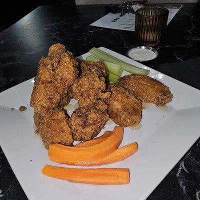 Honey lemon pepper wings