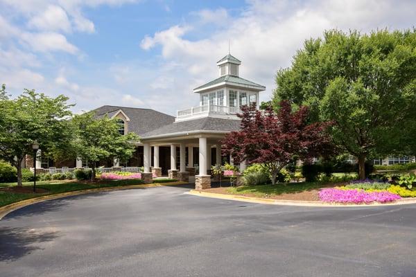 our beautiful entrance in the springtime