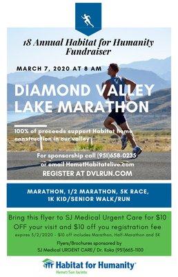 Flyer for 2020 Marathon