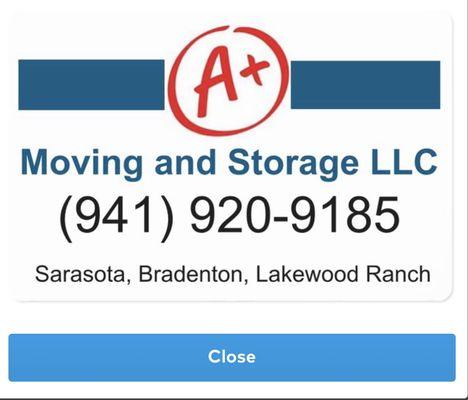 A+ Moving And Storage