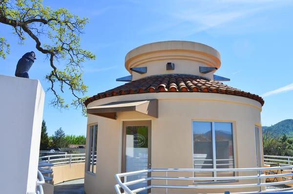 Our beautiful downtown office located on the corner of Washington and Oak in Yountville.