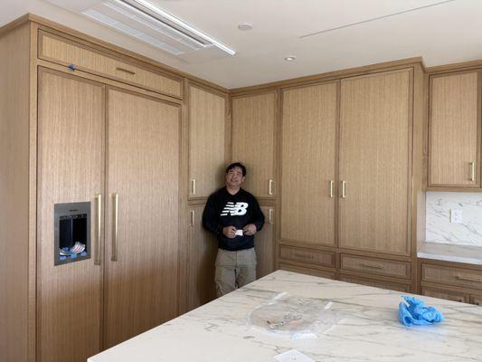 Rift white Oak inset slim shaker 6