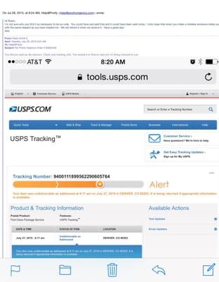 My email from their customer service.