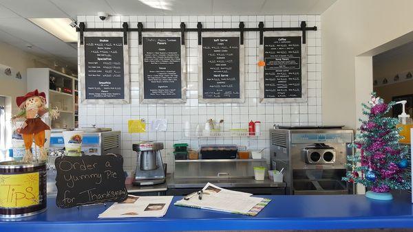 The delicious ice cream and drinks available on the Country Style menu at the Coal Valley location.