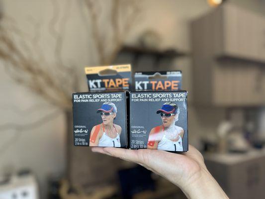KT tape is available upon request
($15 Additional cost)