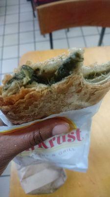 More spinach pattie