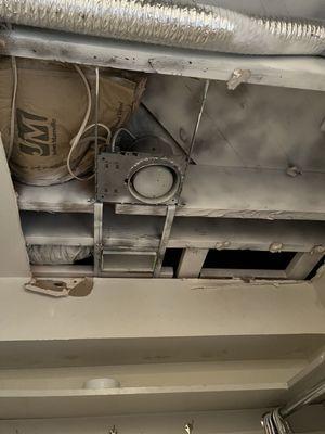 Expose wire and ceiling leak still NOT repaired. Mold exposure. As of today, June 22nd no repairs made