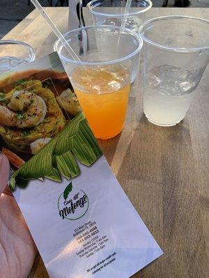 Passion fruit and limeade!