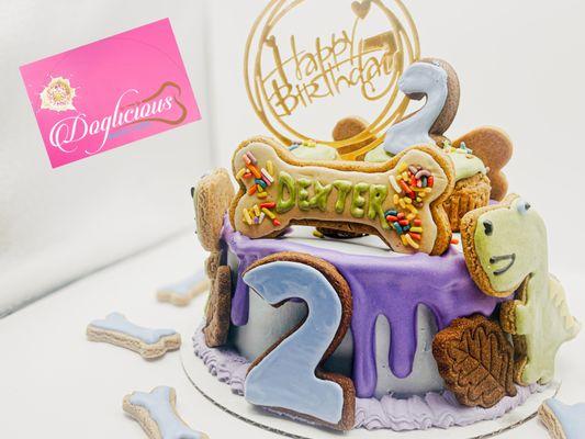 Doglicious Dinosaur cake gourmet cake