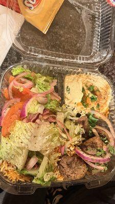 Beef Shawarma over Rice