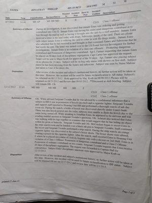 3 inmates were extorting everyone that used the guards "service" , I wouldn't pay them so the same guard that my sister was paying $200 a tr