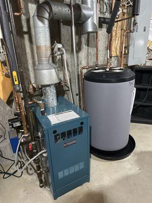New indirect water heater.