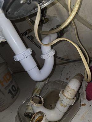 Sink Leak Repair - After