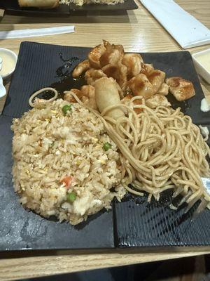 Chicken and shrimp hibachi