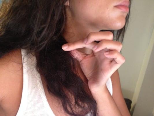 I was sold bad quality hair after paying for high quality and told it would last months. An hour after detangling, this is what happens.