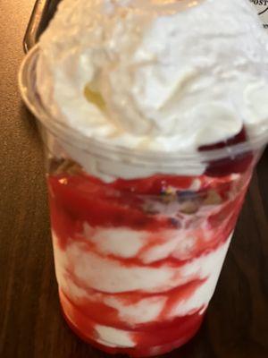 Strawberry sundae. delicious!!!