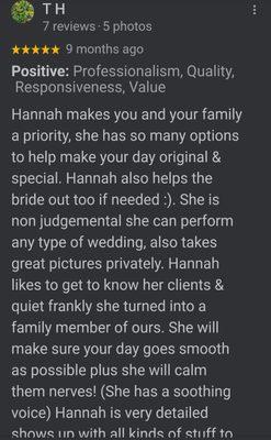 Hannah's CA State Notary Services