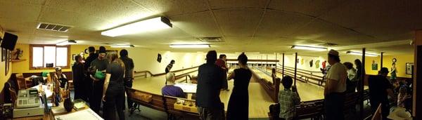 Candlepin bowling!