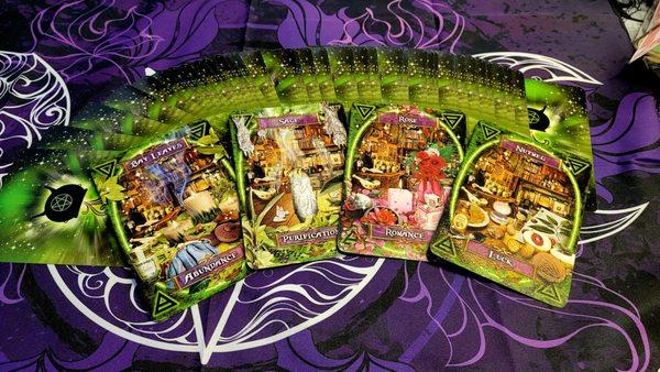 One of Mistress Morigianna's many oracle decks