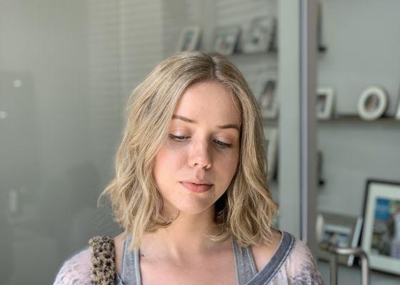 Balayage and haircut