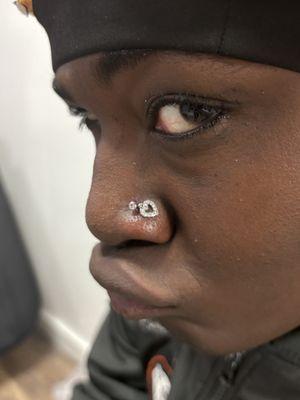 Nose piercing