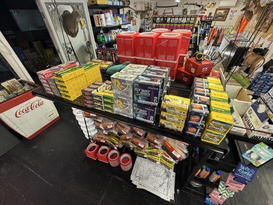 Not a bad selection of 12ga, 20ga, 30-06, .22, .243 and some others