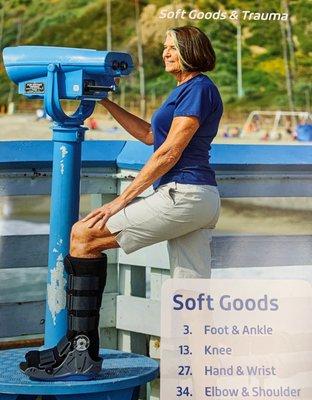 We have boots available for many types of foot, ankle, leg injuries. We are able to bill many insurances for these.