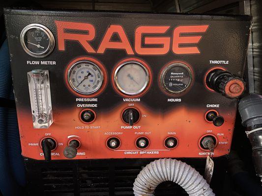 Truck mounted carpet cleaner for best results.