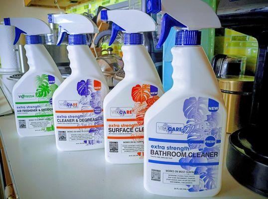 Locally made cleaning products made with safe ingredients!