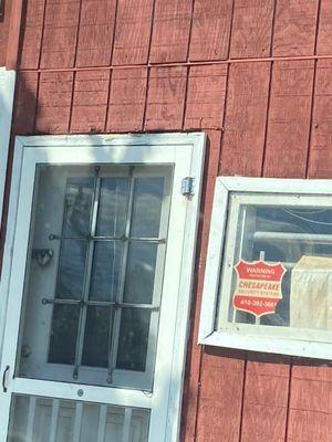 Seems permanently closed, door padlocked, no sign